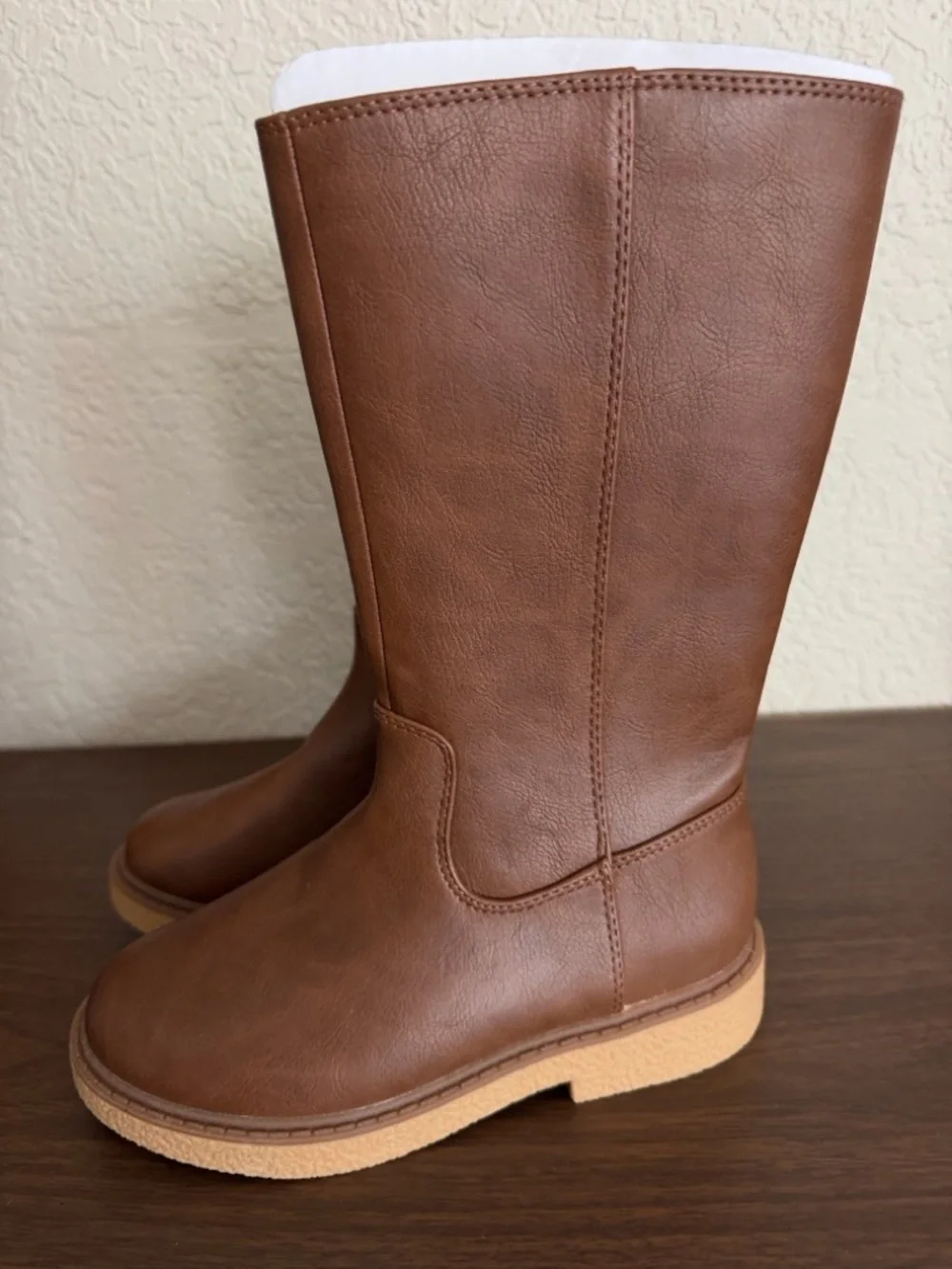 Cat & Jack Girls Alaina Boots Cognac size 1 new western , safari day at school